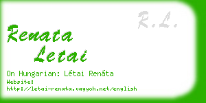 renata letai business card